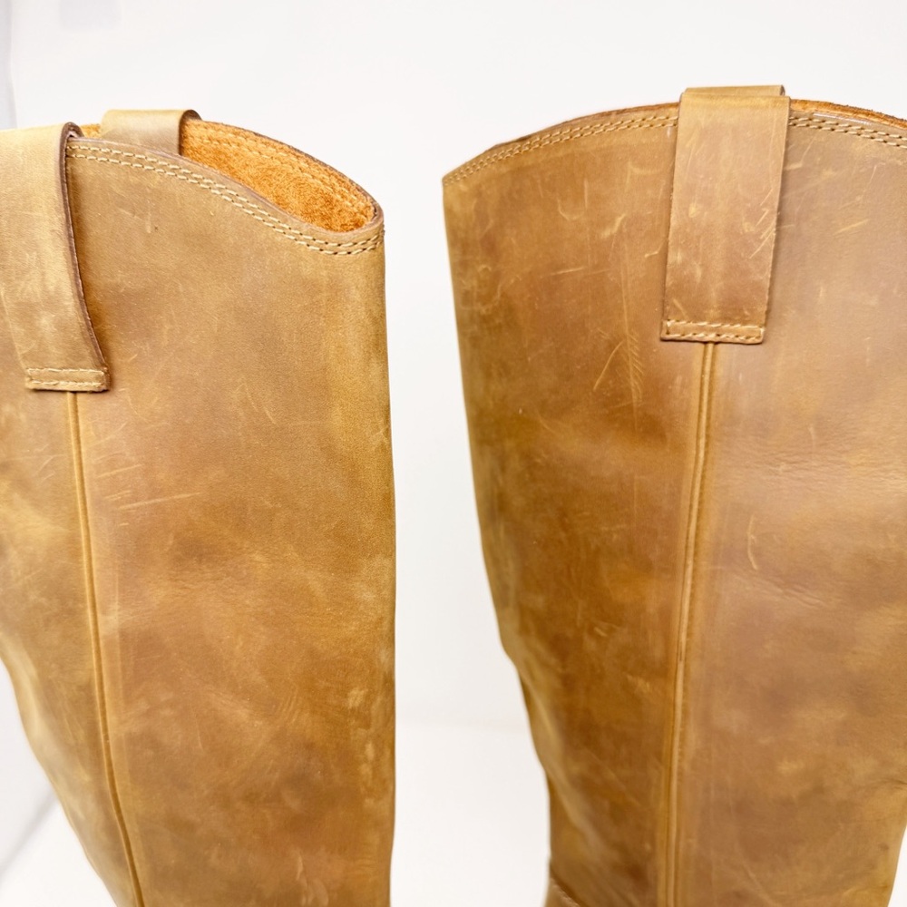 Jeffery Campbell East Austin Cowboy Leather Tall Heeled Square Toe Boots 10 - Picture 5 of 12